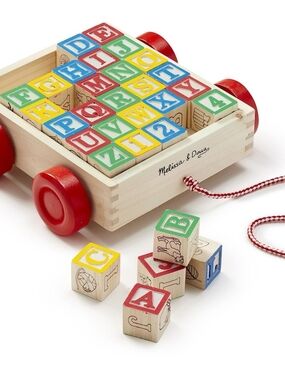 Melissa and Doug Wooden Blocks Pull Toy